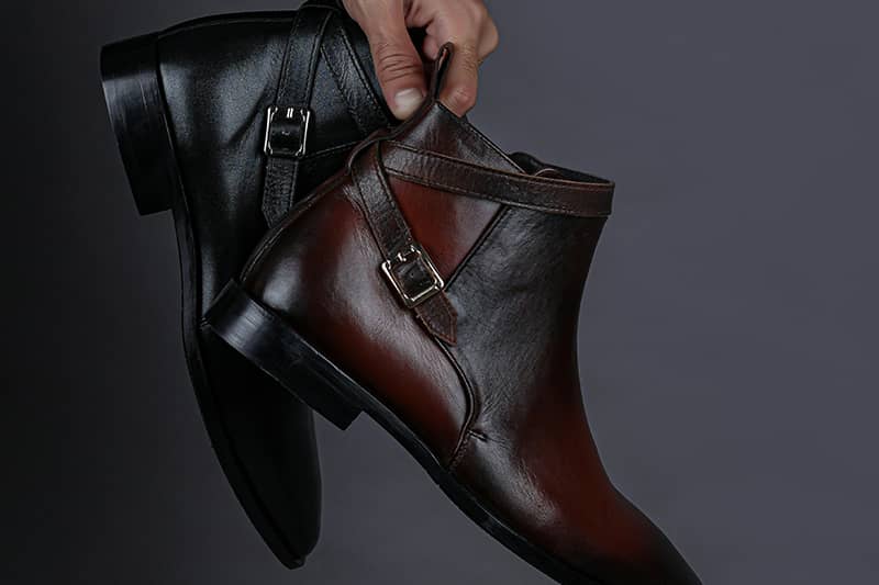 Mens Leather Boots - Image 4