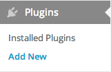 Plugins -> Add New