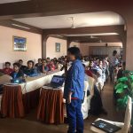 Umesh Gurung during his presentation