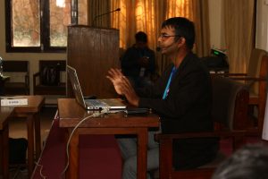 Kishore Mahato instructing the attendees