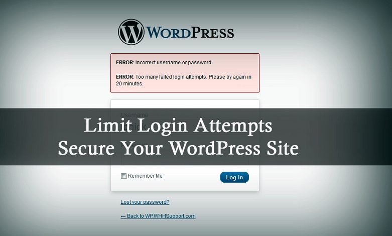 Text: limit login attempts to secure your wordpress site