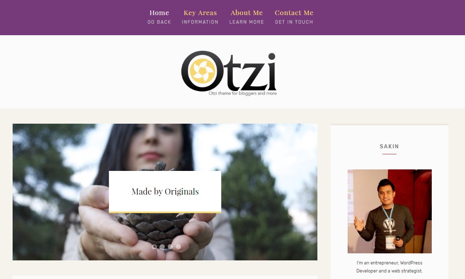 Otzi WordPress Theme Demo