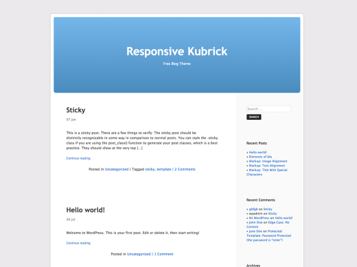 Responsive Kubrick