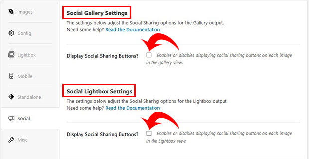 enable social sharebutton