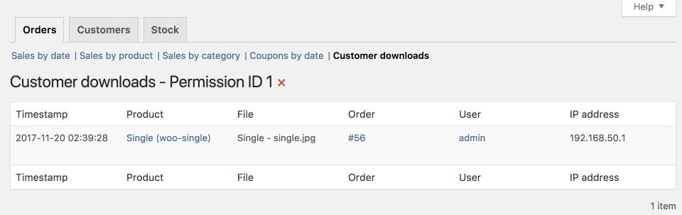 Product downloads are logged and can be viewed and analyzed