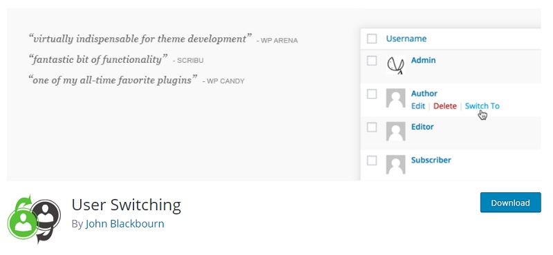 User Switching Plugin