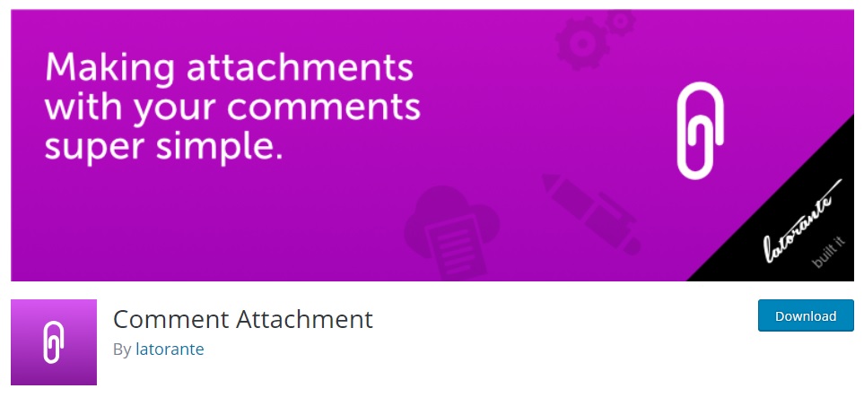 Comment Attachment Plugin