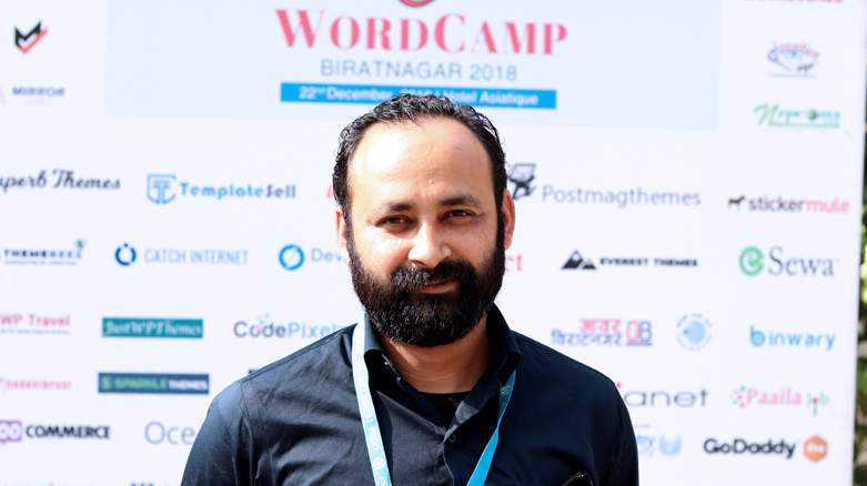 Prakash Upreti at WordCamp Biratnagar 2018