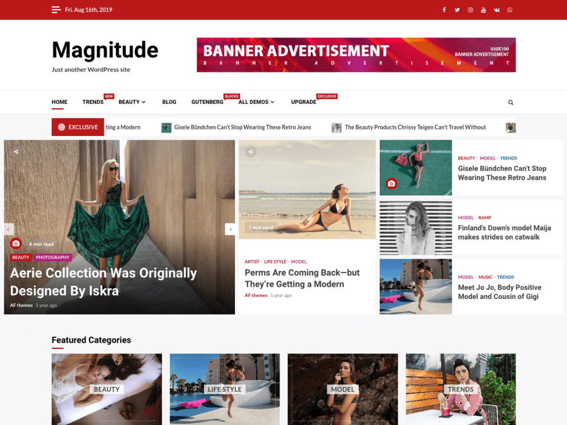 magnititude WordPress theme