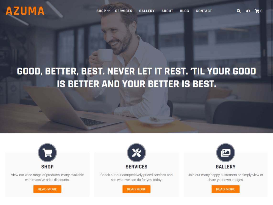 azuma - 10 Best Free WordPress themes of December 2019