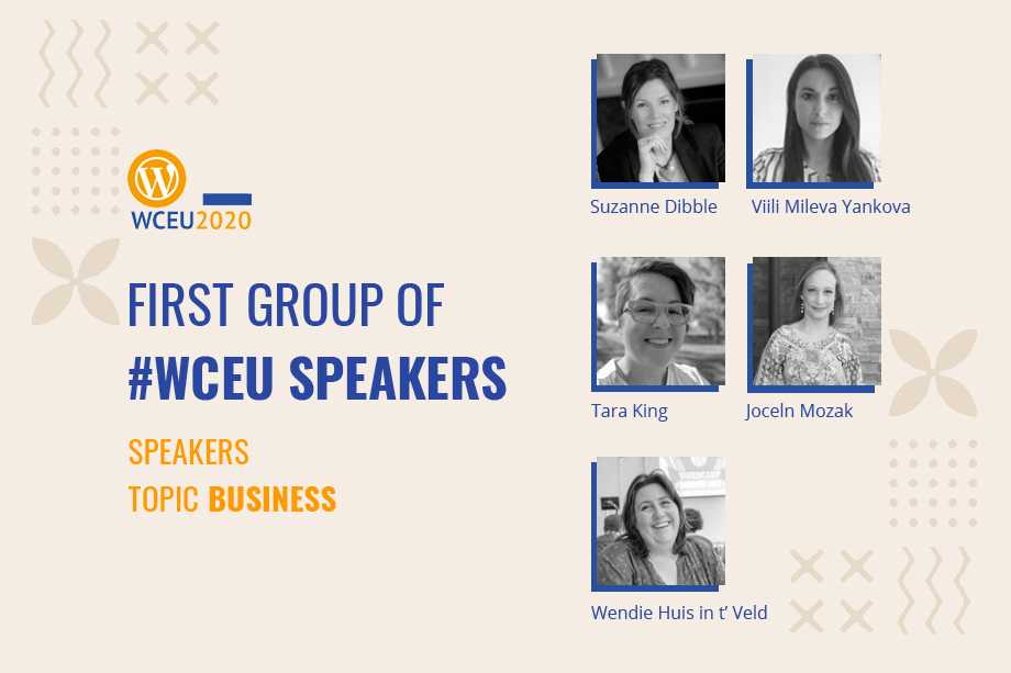 WordCamp Europe 2020 Online Confirmed Speakers- Business Group