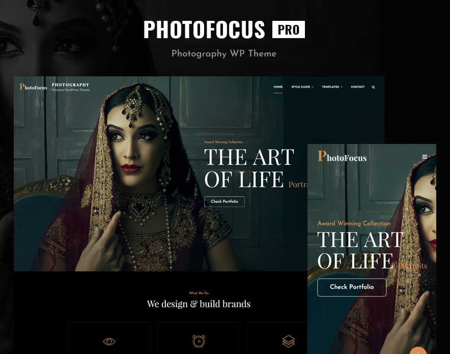 PhotoFocus Pro, best photography WordPress theme