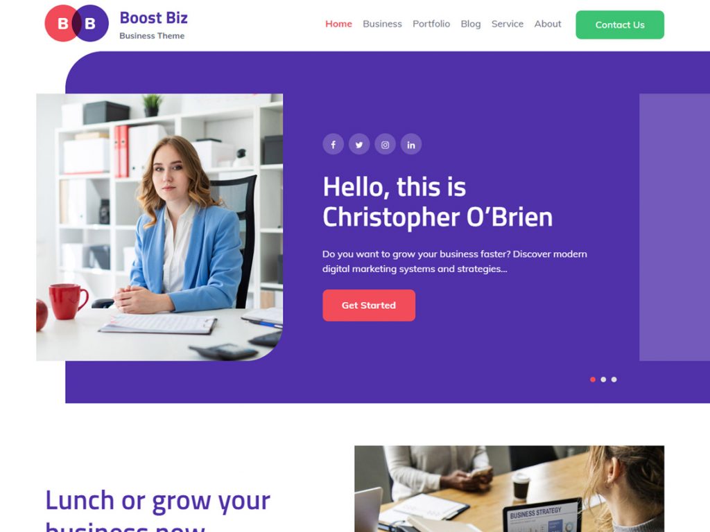 Boost Biz -10 Best Free WordPress Themes of August 2020