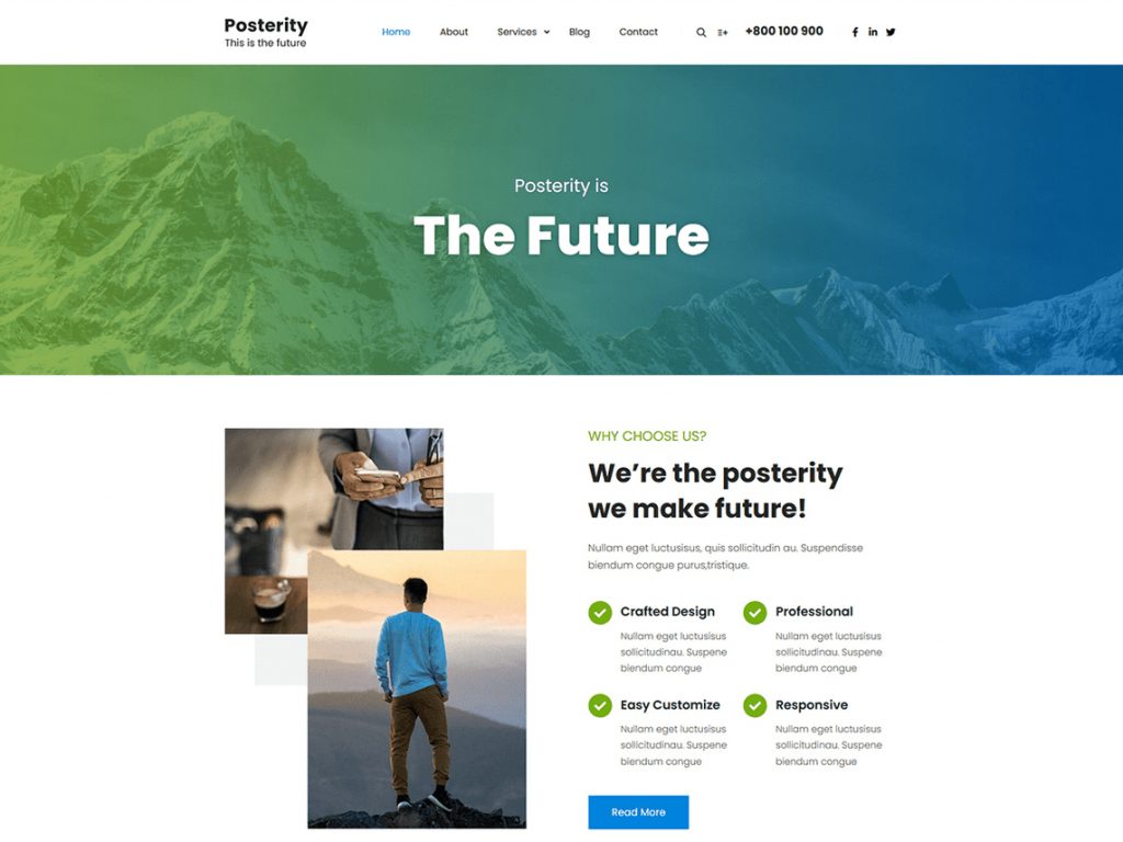 Posterity - 10 Best Free WordPress Themes of December 2020