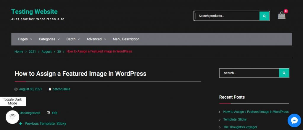 How to Enable Dark Mode on your Site in WordPress - DevotePress