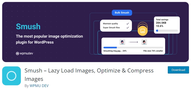 Smush - Best Free Image Optimization WordPress Plugins 2021