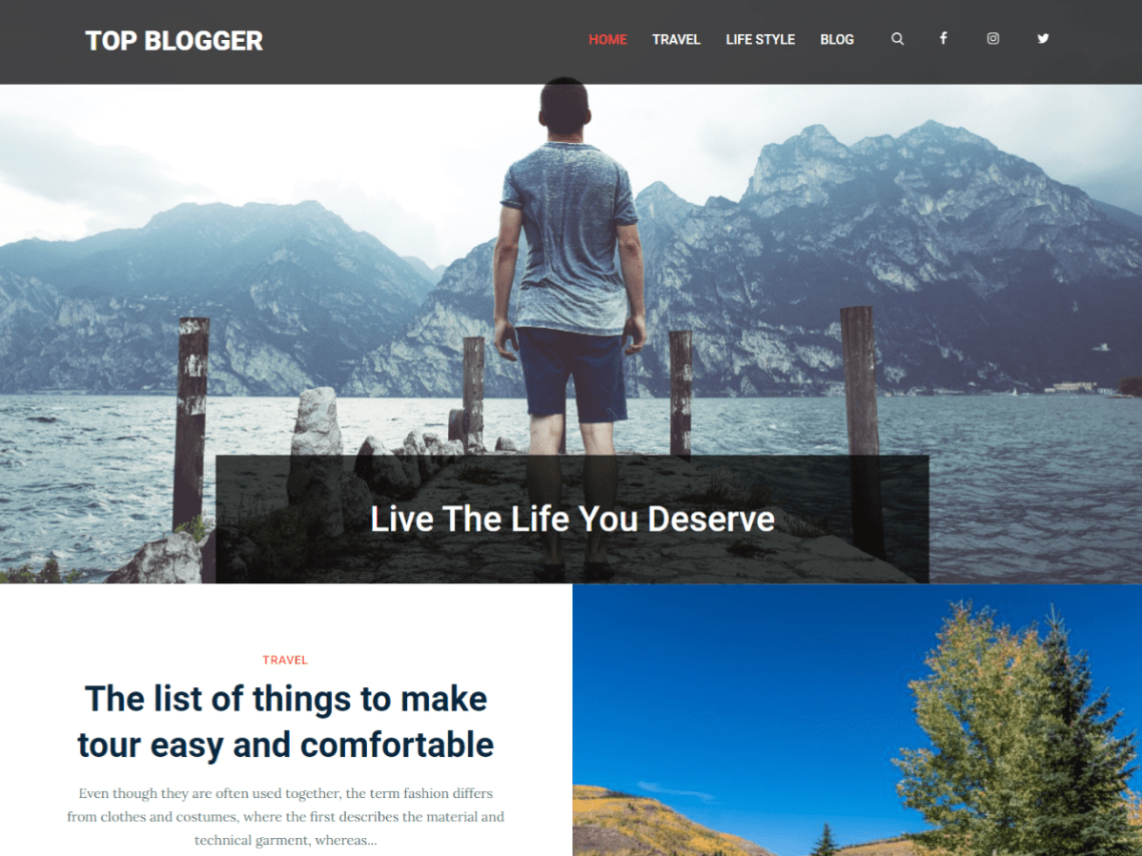 Top Blogger -10 best free WordPress Themes of January 2022