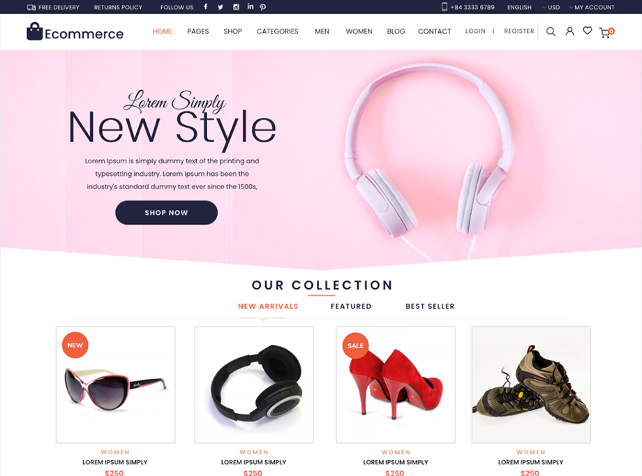 eCommerce Mega Store - 10 best free WordPress themes of February 2022